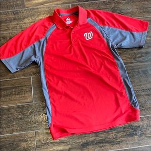 Majestic Washington Nationals Polo Shirt Medium